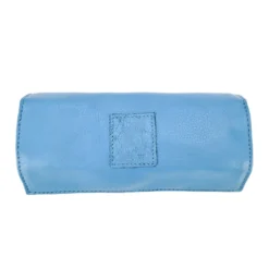 Trousse bijoux cuir emma bleu