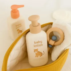 Trousse de toilette en coton bio honey