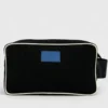 Trousse de toilette en tissu et cuir bobby cobalt blanc cobalt
