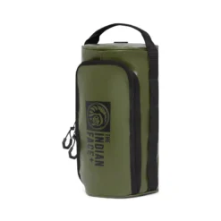Trousse de toilette imperméable unisexe avec poignée Vert foncé
