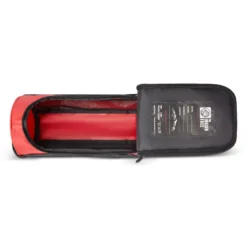 Trousse de toilette imperméable unisexe avec poignée Rouge