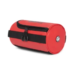 Trousse de toilette imperméable unisexe avec poignée Rouge