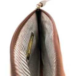 Trousse plate cuir dany havane