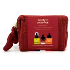 Trousse routine visage anti-âge 3 soins grand format made in France Andromée
