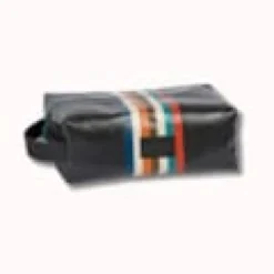 Trousse toilette alfred cire chevron noir