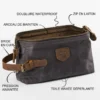 Trousse toilette homme voyage k2 noir