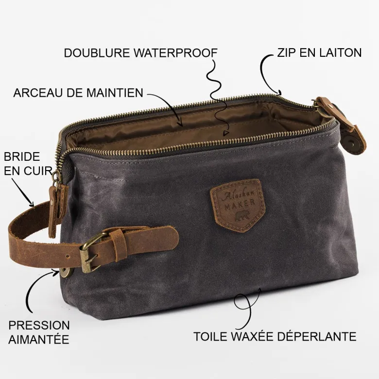 Trousse toilette homme voyage k2 noir
