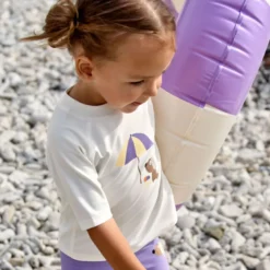 T-shirt anti-uv manches courtes ice cream et chien (19-24 mois)