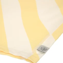 T-shirt anti-uv manches longues rayures jaune pâle et sel marin (5-6 ans)