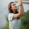 T-shirt yoga pelican bio amande M