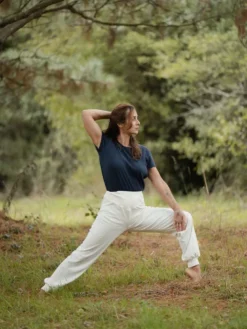 T-shirt yoga pelican bio bleu marine M