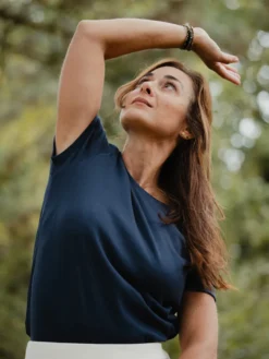 T-shirt yoga pelican bio bleu marine XL