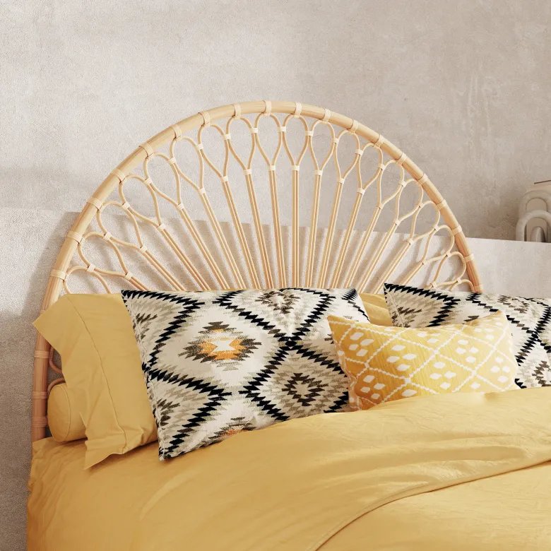 Tête de lit en rotin naturel 140 cm - alan