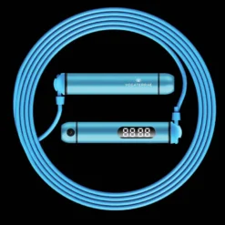 Étui kit connecté bleu 2 cordes à sauter