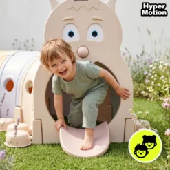 Tunnel de jeu chenille hypermotion modulable pour enfants intérieur extérieur