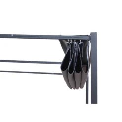 Tusa pergola autoportante 3 x 3 m en acier avec toile grise