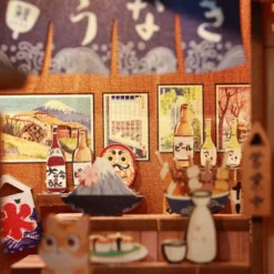 Under sakura tree - maquette booknook serre-livre