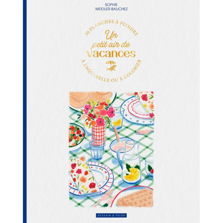 Un petit air de vacances : un album à colorier
