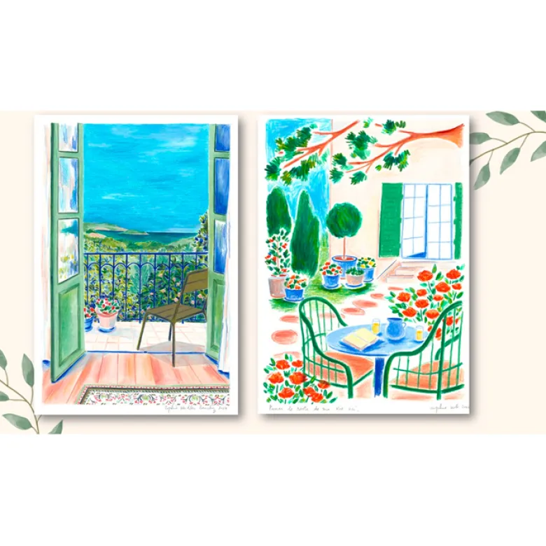 Un petit air de vacances : un album à colorier