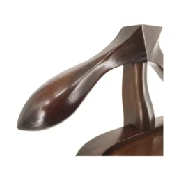 Valet de chambre bronze bois marron -
