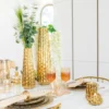 Vase doré brillant