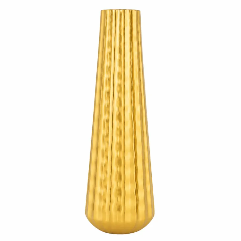 Vase doré brillant