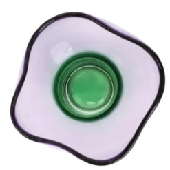 Vase en verre coloré forme tulipe Decoris