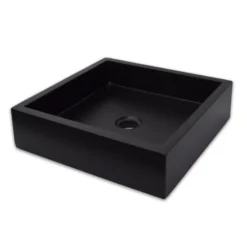 Vasque effet béton noir arlecchino
