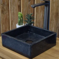 Vasque en marbre noir kalio mini