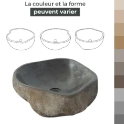 Vasque en pierre de rivière edenroc 30