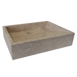 Vasque à poser en marbre crème, coreal