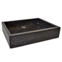 Vasque à poser en marbre noir, coreal