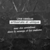 Vasque à poser en marbre noir, jones