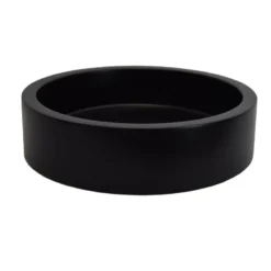 Vasque ronde effet béton noir arlequin