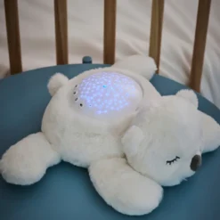 Veilleuse projecteur lapidou ours blanc