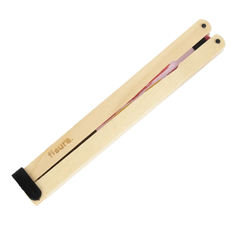 Éventail pliant rond en bois FSC All You Need Is Love