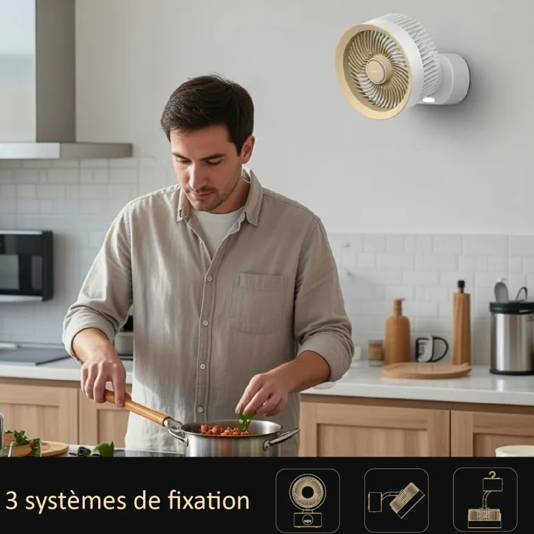 Ventilateur intelligent portable ultra