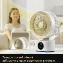 Ventilateur intelligent portable ultra