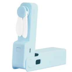 Ventilateur sans fil pliable pocket 3 vitesses rechargeable pales souples