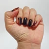 Vernis autocollant tortoise elegance - manucure facile longue tenue Écaille et bleu nuit