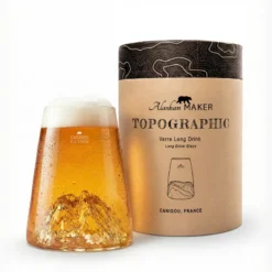 Verre design topographic : canigou