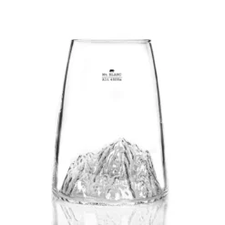 Verre design topographic Mont Blanc