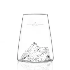 Verre design topographic : pic de midi de bigorre