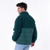 Veste bimatière vert S