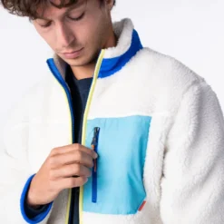 Veste sherpa mixte ivoire XS