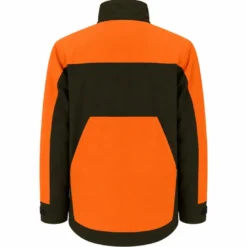 Veste treeland ouverture déperlante orange marron s à 3xl