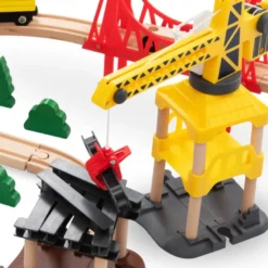 Ville avec circuit train electrique bois