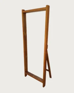 Vivo - miroir sur pied en bois massif de manguier
