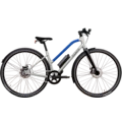 Vélo électrique parco 006 cadre bas bleu
