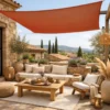 Voile ombrage carré - 4x4m Rouge